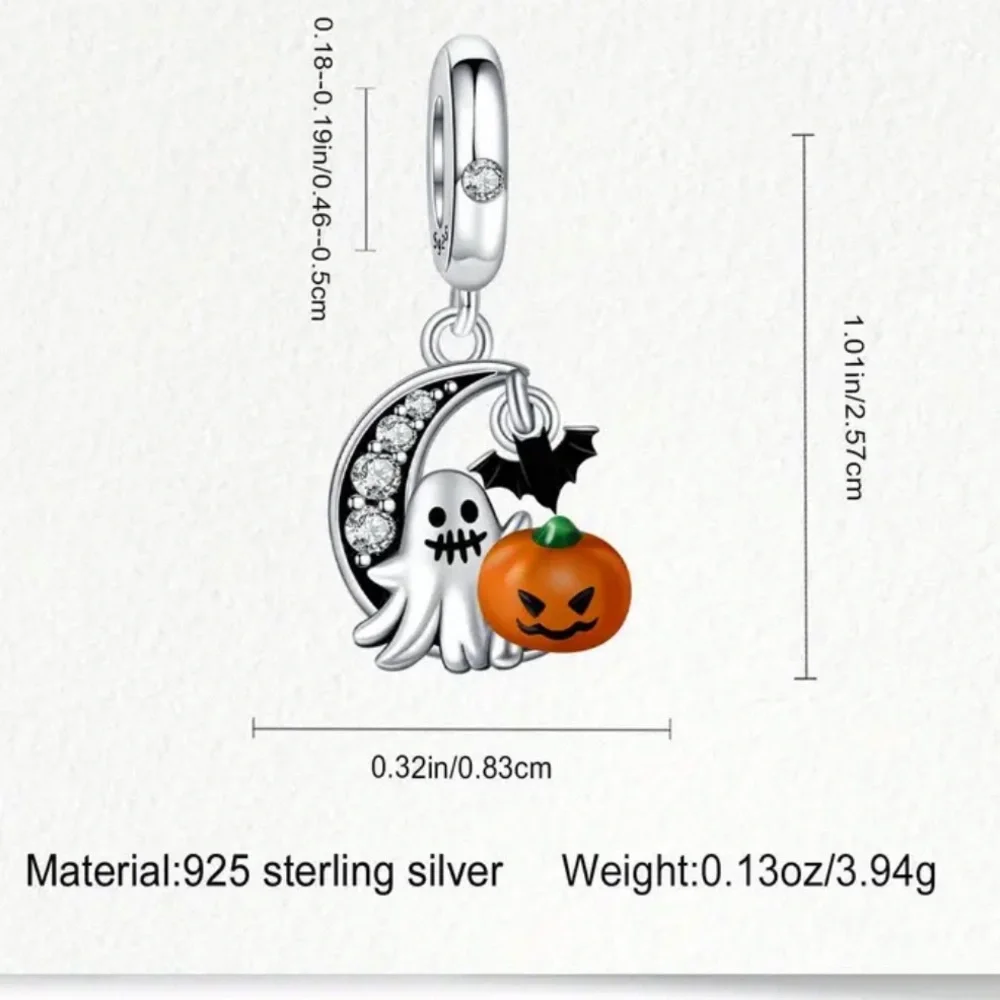925 Halloween Bracelet Charm For Pandora - Picture 3 of 4